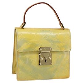 LOUIS VUITTON Sac à main Monogram Vernis Spring Street Gris M91029 LV Auth 192779 Gris