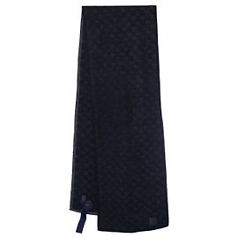Louis Vuitton, lenço Neo petit damier em antracite Preto Cinza
