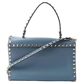 Valentino Garavani Bolsa 2Way Rockstud Valentino em azul Bege