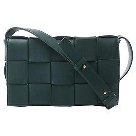 Bolsa transversal Cassette Maxi Intrecciato em couro Bottega Veneta verde Verde
