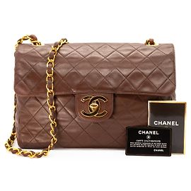 CHANEL Jumbo Classic Single Flap 30 cm Marron Chocolat Marron