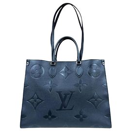Bolsa de Ombro Louis Vuitton OnTheGo GM Monogram Empreinte Preto Multicor Monograma