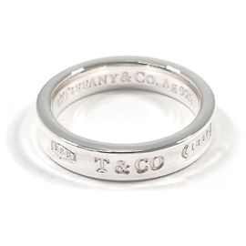 Tiffany & Co Anillo de banda estrecha Tiffany 1837 Plata
