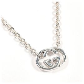 Collar GUCCI Interlocking G Plata