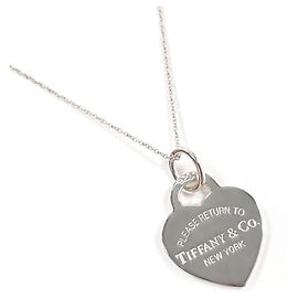 Colar com pingente de coração em prata Tiffany & Co. Prata