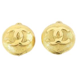 Orecchini a clip dorati Chanel D'oro