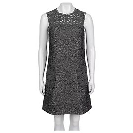 Dolce & Gabbana Gray Straight-Cut Dress Sz.M Pre-owned Other