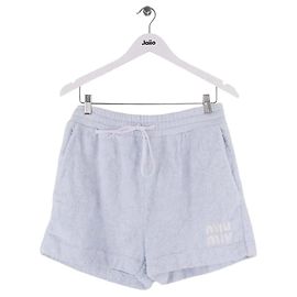 Mini shorts Miu Miu azul de algodão Azul