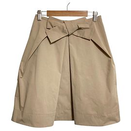Autre Marque Gonna a balze con nastro Foxey New York Beige