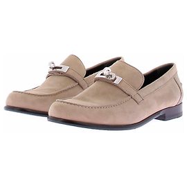 Hermès Mocassins Destin en daim beige Beige