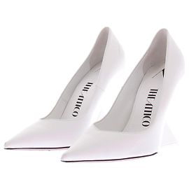 Attico Escarpins Cheope en cuir Blanc