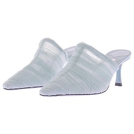 Jimmy Choo Mules Lotta 65 en tulle Blue