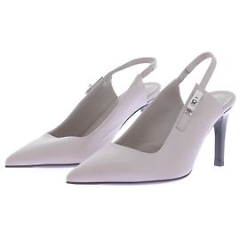 Hermès Lover 80 Pumps Grey Leather Size 37 Grey