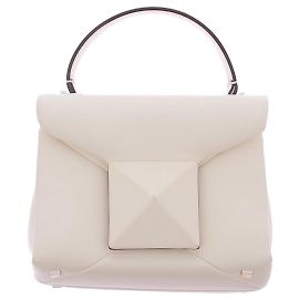 Bolsa Valentino Garavani One Stud em couro branca Branco