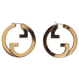 Gucci Orecchini Interlocking G in oro giallo 18k D'oro