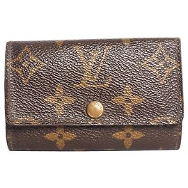 Louis Vuitton Brown vintage Monogram keyholder wallet Brown