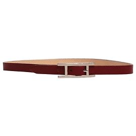 Hermès Rotes Lederarmband Rot