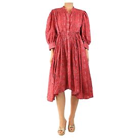 Isabel Marant Rotes bedrucktes Midikleid - Größe M Rot