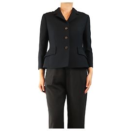 Dior Giacca in misto lana nera - taglia UK 12 Nero