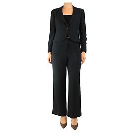 Chanel Navy jacket and trouser set - size UK 14 Navy blue