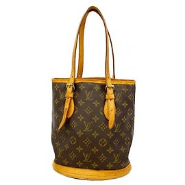 Borsa Tote Louis Vuitton Monogram Bucket PM Marrone
