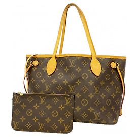 Borsa Tote Louis Vuitton Monogram Neverfull PM Marrone