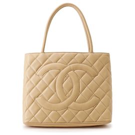 Sac cabas Chanel Matelassé Beige