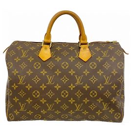 Borsa Louis Vuitton Monogram Speedy 35 Marrone