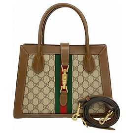 Borsa Jackie Gucci GG Supreme Sherry Line Marrone
