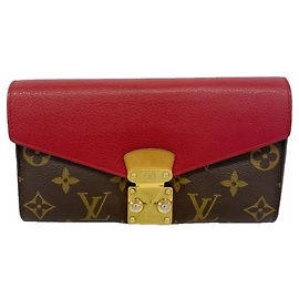 Louis Vuitton Monogram Portefeuille Pallas Long Wallet Fuschia