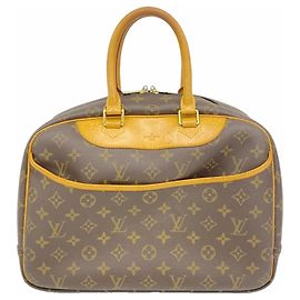Borsa Louis Vuitton Monogram Deauville Marrone