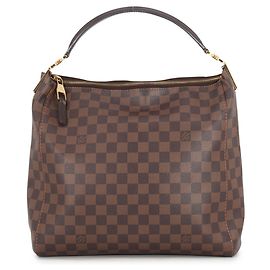 Bolsa de Ombro Louis Vuitton Damier Portobello PM Marrom Damier ebene