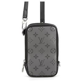 Sac à l'épaule Louis Vuitton Monogram Eclipse Noir