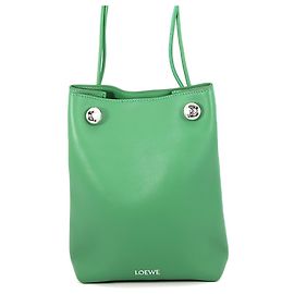 Loewe Shoulder Bag Pebble Pouch Green