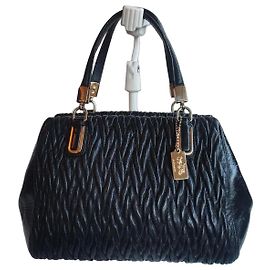 Coach Borsa Satchel in pelle nera Nero
