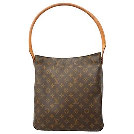 Borsa a Spalla Louis Vuitton Monogram Looping GM Marrone