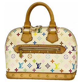Borsa Louis Vuitton Alma Monogram Multicolor Bianco