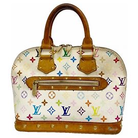 Louis Vuitton Alma Monogram Multicolor Handtasche Weiß