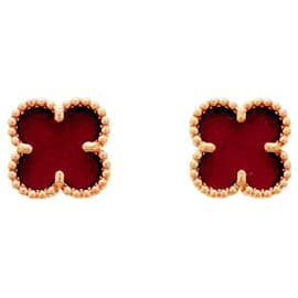 Boucles d'oreilles Sweet Alhambra Van Cleef & Arpels Rouge
