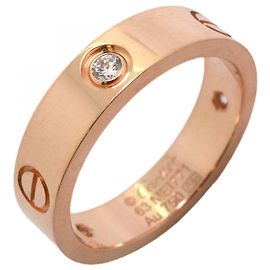 Cartier Love Ring in 18K Pink Gold with Diamond Other