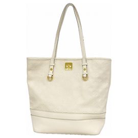 Sac cabas Louis Vuitton Monogram Empreinte Citadine PM Blanc