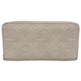 Portafoglio Zippy Monogram Empreinte Louis Vuitton Marrone
