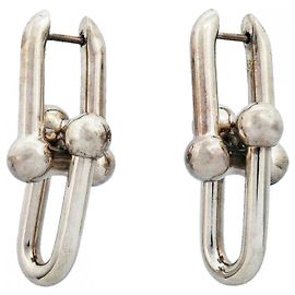 Tiffany & Co. Hardware Large Link Ohrringe aus Sterlingsilber Andere