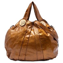 Sac à main Gucci Gold Large Patent Hysteria Doré