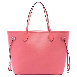 Louis Vuitton Neverfull MM em Epi rosa Rosa