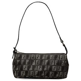 Fendi Blue Zucchino Denim Pochette Blue