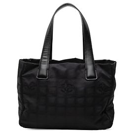 Chanel Black New Travel Line Nylon Tote Black