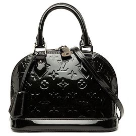 Louis Vuitton Alma BB en Monogram Vernis negro Negro