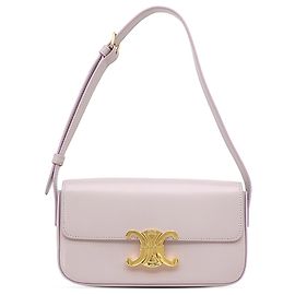 Céline Borsa a tracolla Celine Triomphe Claude in pelle di vitello lucida viola Porpora