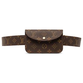 Louis Vuitton Marrone Monogram Ceinture Pochette Solo Marrone